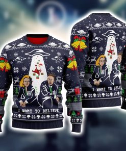 I Want To Believe Ugly Christmas Sweatshirt