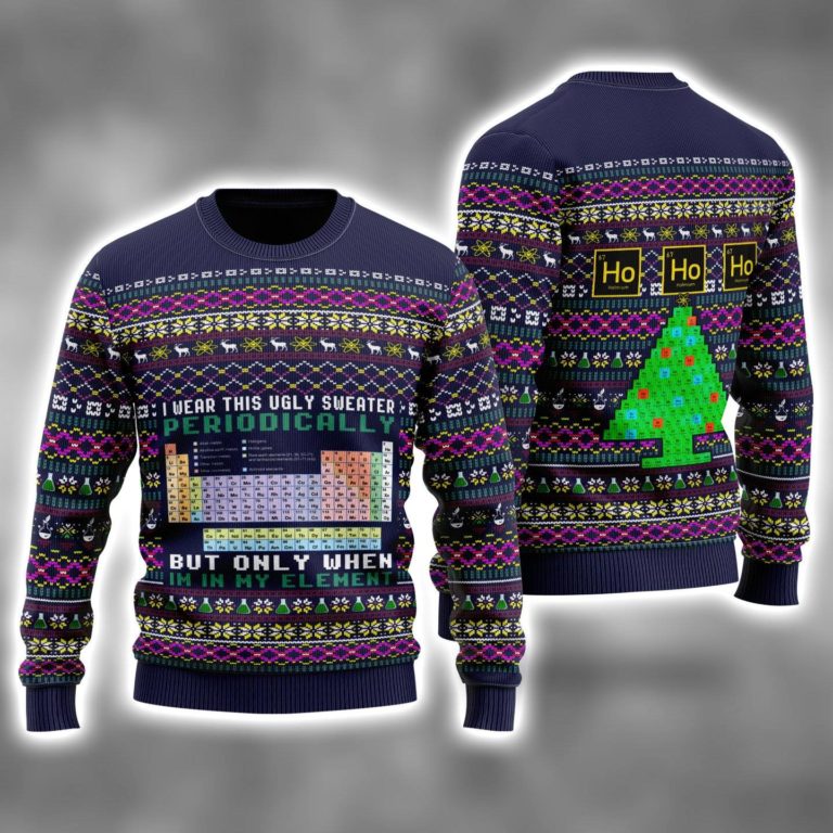 I Wear This Ugly Sweater Periodically 3D Printed Ugly Christmas Sweatshirt