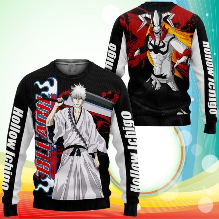 Ichigo Hollow Sweatshirt Shirt Bleach Anime Jacket