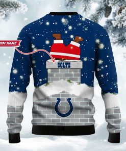 Indianapolis Colts NFL Football Santa Claus 3D Christmas Ugly Sweater Indianapolis Colts NFL Football Santa Claus 3D Christmas Ugly Sweater