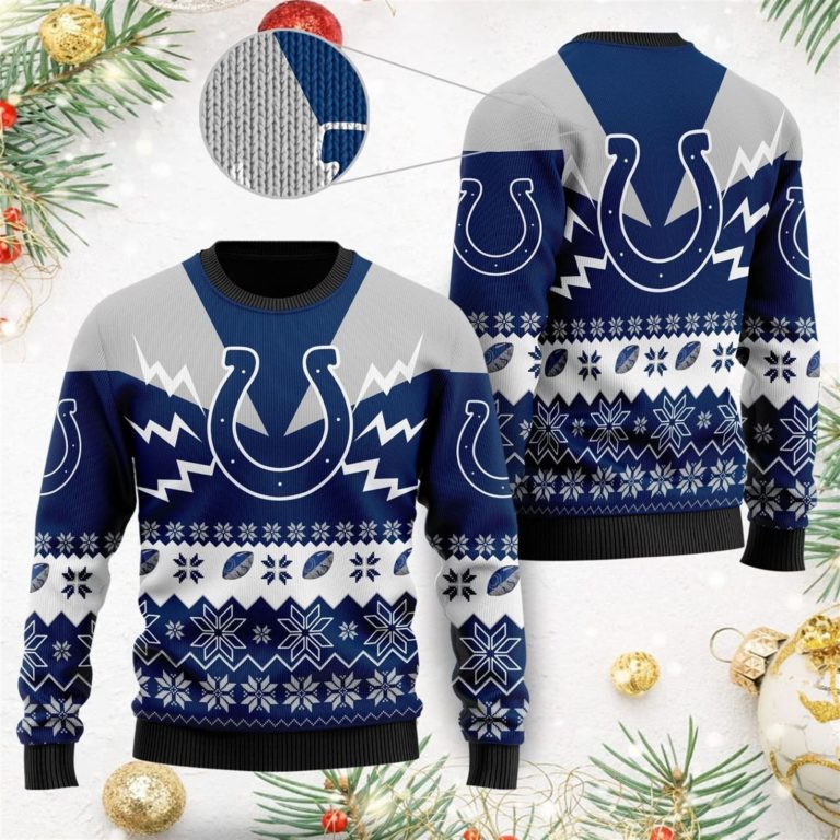 Indianapolis Colts Team 3D Ugly Christmas Sweater