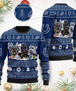 Indianapolis Colts Star Wars Ugly Christmas Sweater Darth Vader Boba Fett Stormtrooper Indianapolis Colts Star Wars Ugly Christmas Sweater Darth Vader Boba Fett Stormtrooper