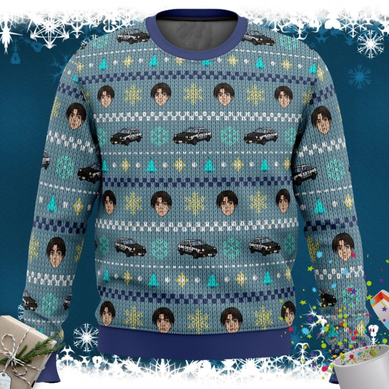 Initial D Takumi Fujiwara Ugly Christmas Sweater