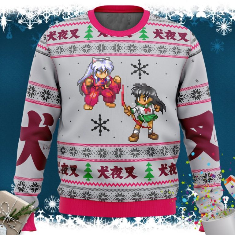 Inuyasha and Kagome Alt Ugly Christmas Sweater