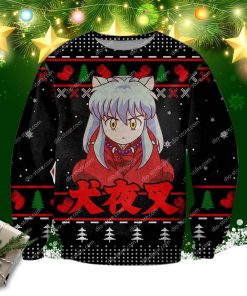 Inuyasha Manga 3d Knitting Pattern Print Ugly Christmas Sweatshirt