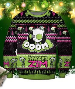 Invader Zim 3d Print Ugly Christmas Sweatshirt, Sweater