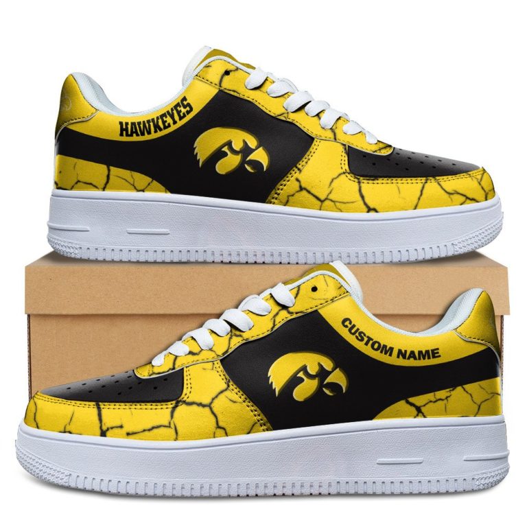 Iowa Hawkeyes NCAA Custom AF1 Sneakes