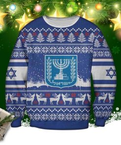 Israel Ugly Christmas Sweater, Sweatshirt