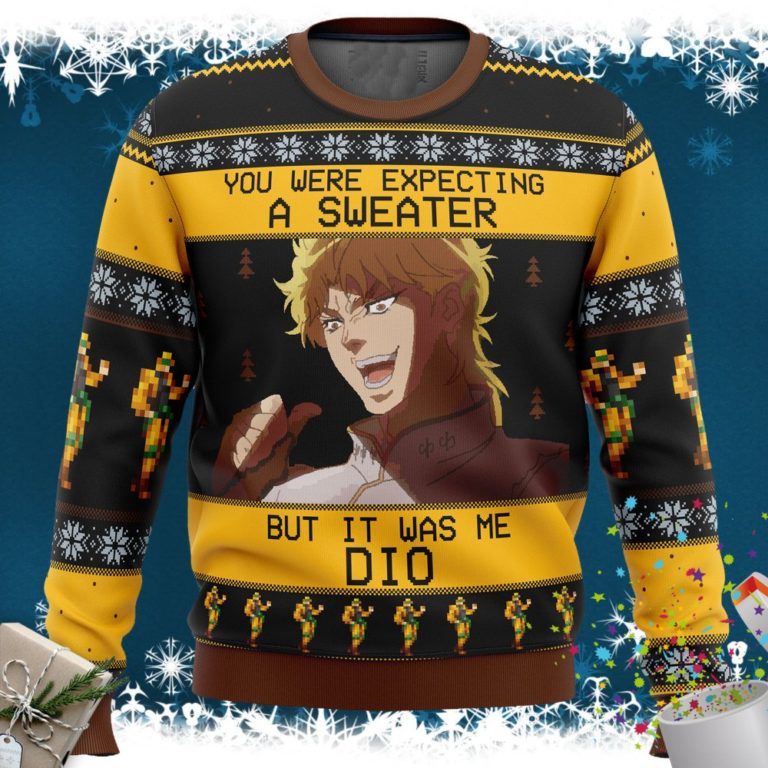 It Was Me Dio Jojo’s Bizarre Adventure Ugly Christmas Sweater
