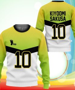 Itachiyama Kiyoomi Sakusa Sweatshirt Uniform Number 10 Haikyuu Anime 3D Printed Sweaters Itachiyama Kiyoomi Sakusa Sweatshirt Uniform Number 10 Haikyuu Anime 3D Printed Sweaters