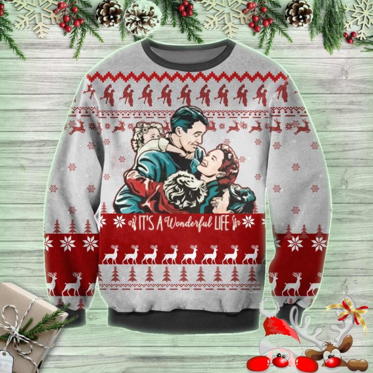 It’s A Wonderful Life Ugly Christmas Sweatshirt, Sweater