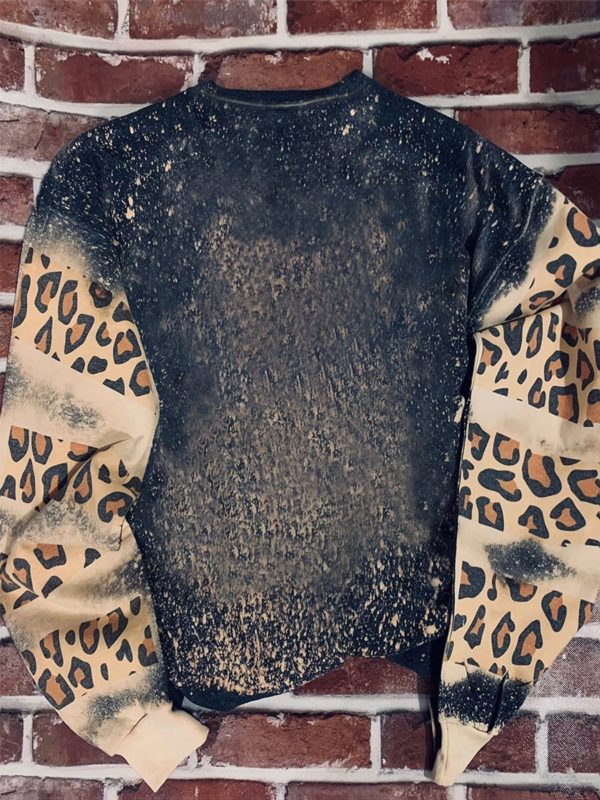 It’s Either Serial Killer Documentaries Or Christmas Leopard Pattern All Over Print Sweatshirt
