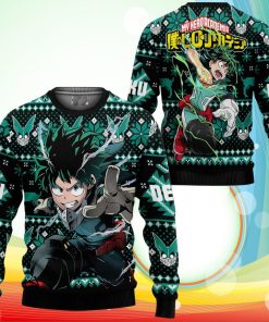 Izuku Midoriya Ugly Christmas Sweater Anime My Hero Academia Xmas Gifts
