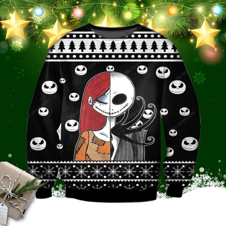 Jack Skellington And Sally 3d Print Ugly Sweater