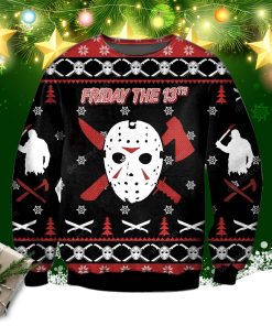 Jason- Friday The 13th Knitting Pattern 3d Print Ugly Sweater