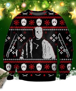 Jason Voorhees Knitting Pattern 3d Print Ugly Sweater