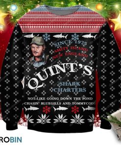 Jaws Knitting Pattern 3d Print Ugly Christmas Sweatshirt