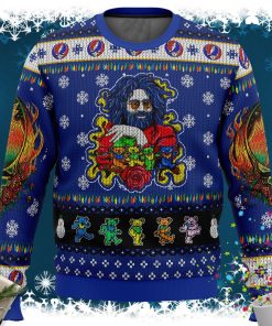 Jerry Garcia Grateful Dead Ugly Christmas Sweater
