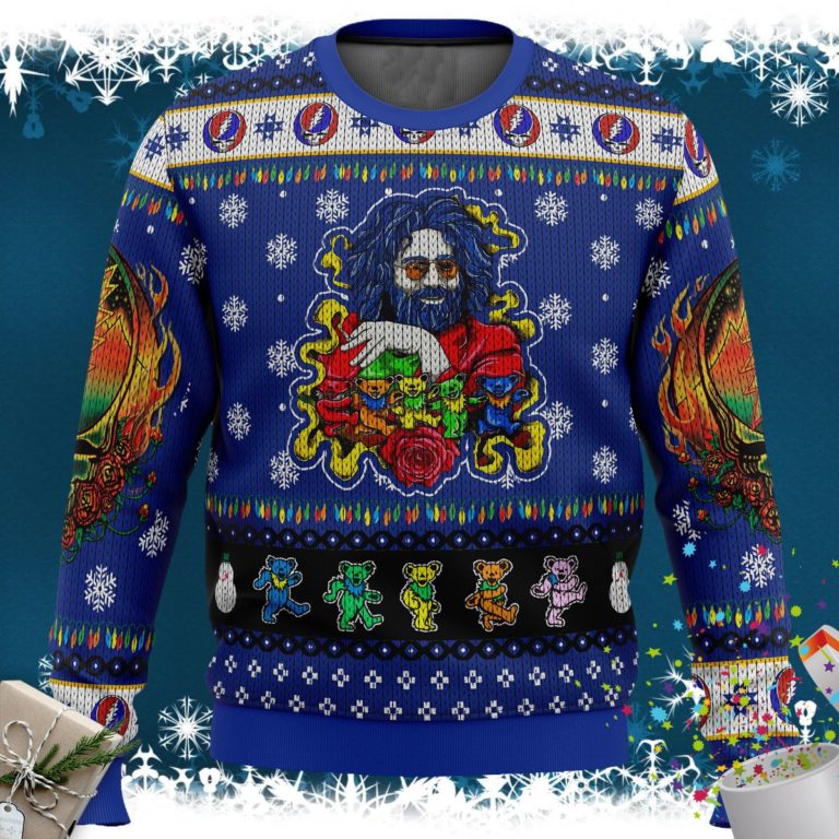 Jerry Garcia Grateful Dead Ugly Christmas Sweater