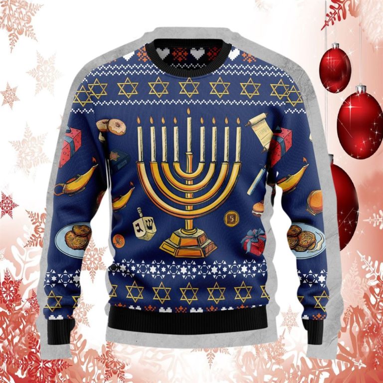 Jewish Hanukkah Christmas Ugly Sweater