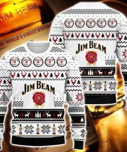 Jim Beam Whiskey 3D Printed Ugly Christmas Sweatshirt