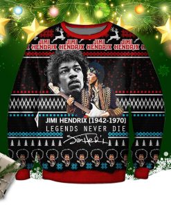 Jimi Hendrix 3d Print Ugly Christmas Sweatshirt
