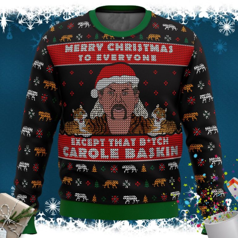 Joe Exotic Tiger King Ugly Christmas Sweater