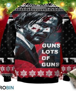 John Wick Guns, Lots Of Guns 3d Print Ugly Sweater
