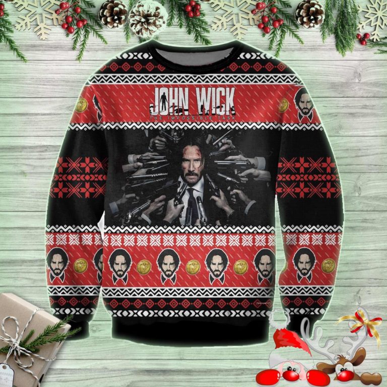 John Wick The Impossible Task Ugly Sweatshirt