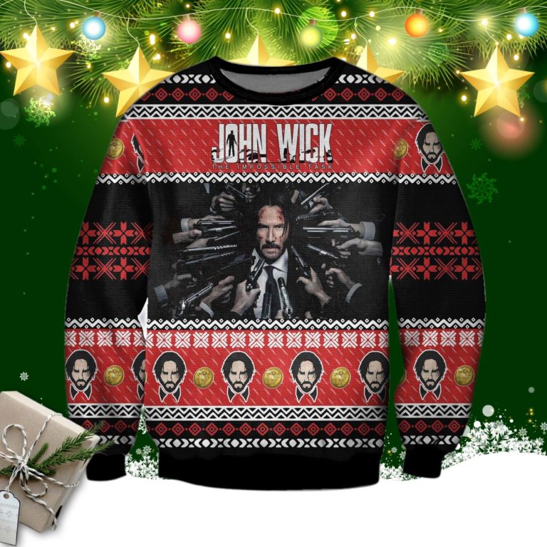 John Wick The Impossible Task Ugly Sweatshirt