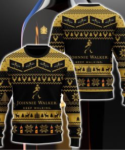 Johnnie Walker 3D Printed Ugly Christmas Sweatshirt