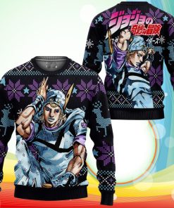 Johnny Joestar Ugly Christmas Sweater Anime Jojo’s Bizzare Adventure Xmas Gifts