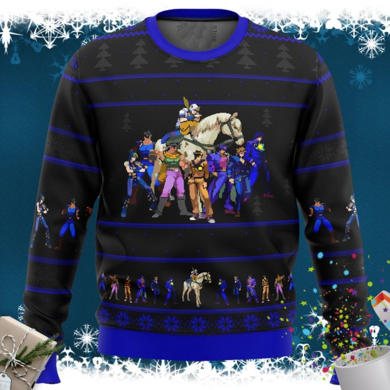 Jojo’s Bizarre Adventure Generations Ugly Christmas Sweater