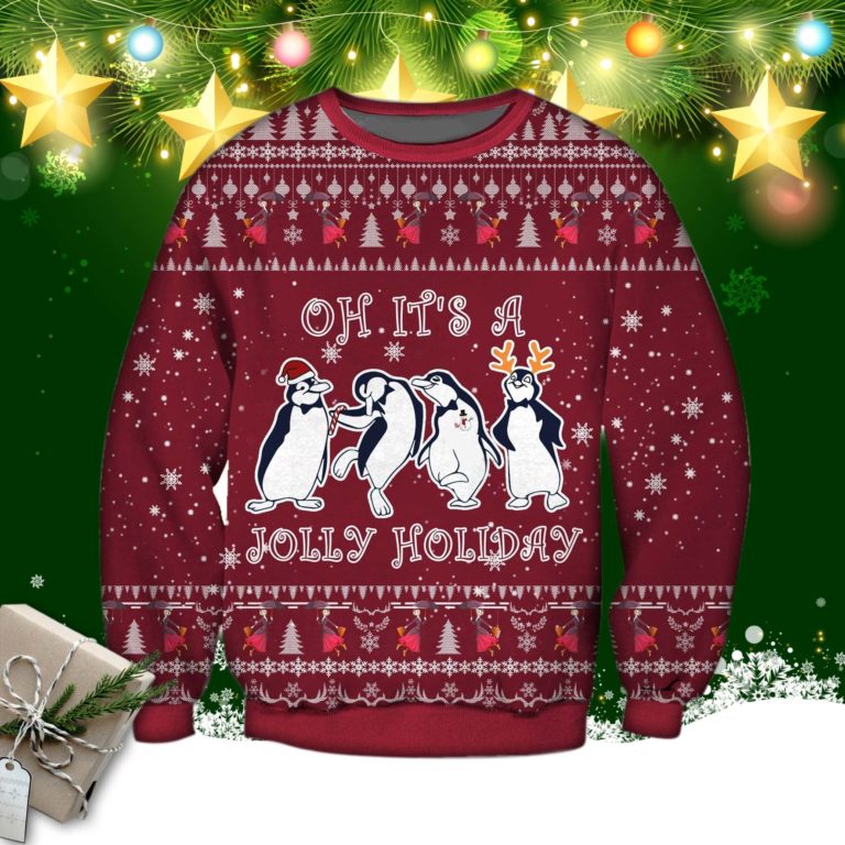 Jolly Holiday Knitting Pattern 3d Print Ugly Sweater