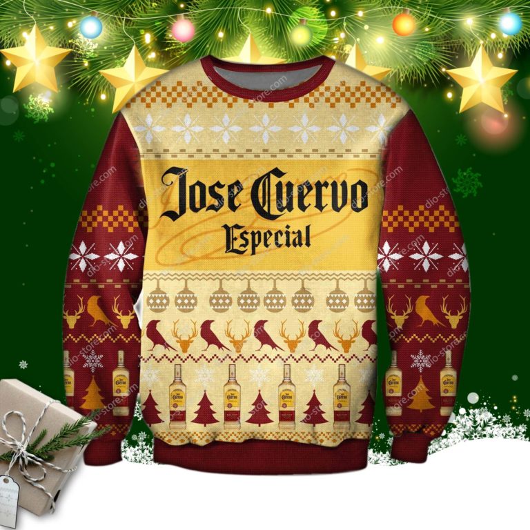 Jose Cuervo Especial Tequila Knitting Pattern 3d Print Ugly Sweater