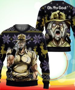 Joseph Joestar Ugly Christmas Sweater Anime Jojo’s Bizzare Adventure Xmas Gifts