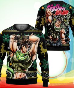 Joseph Joestar Ugly Christmas Sweater JoJo’s Bizzare Adventure Anime Xmas Gifts