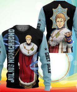 Julius Novachrono Sweatshirt Black Clover Anime 3D Printed Sweater