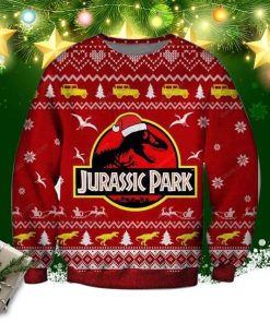 Jurassic Park Knitting Pattern 3d Print Ugly Christmas Sweater