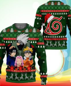 Kakashi Team 7 Ugly Christmas Sweater Naruto Anime Xmas Gifts
