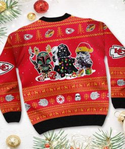 Kansas City Chiefs Star Wars Ugly Christmas Sweater Darth Vader Boba Fett Stormtrooper Kansas City Chiefs Star Wars Ugly Christmas Sweater Darth Vader Boba Fett Stormtrooper
