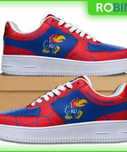 Custom Name Kansas Jayhawks NCAA Custom AF1 Sneakes