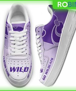 Custom Name Kansas State Wildcats Custom AF1 Sneakes