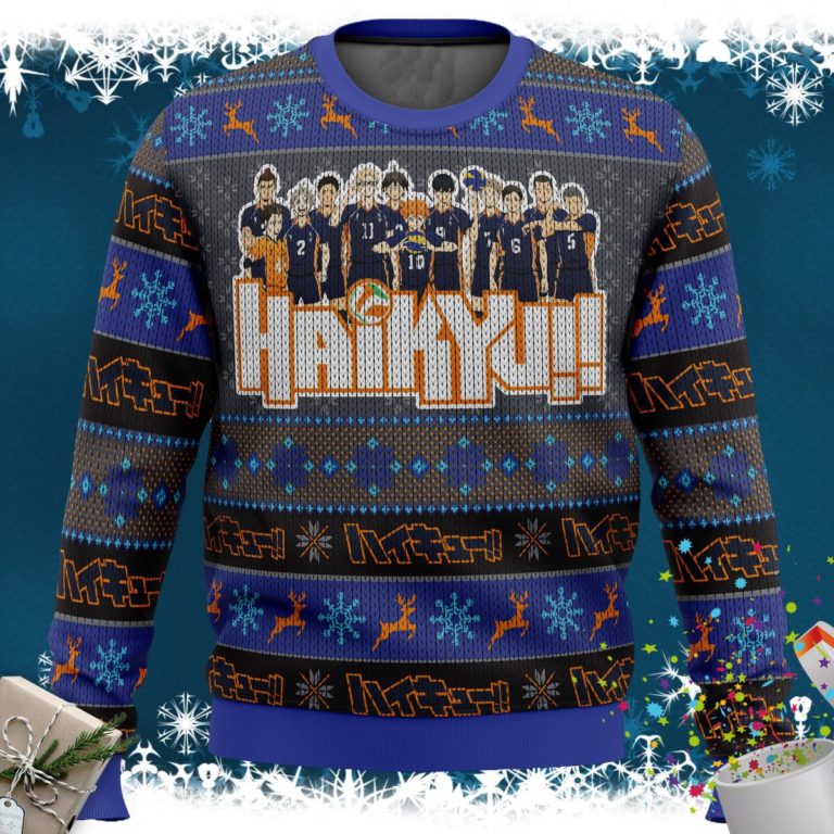 Karasuno High Haikyuu Ugly Christmas Sweater