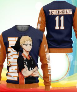 Karasuno Kei Tsukishima Sweatshirt Haikyuu Anime Sweater