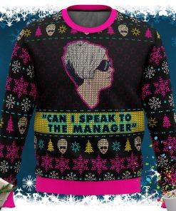 Karen Talks to Manager Meme Ugly Christmas Sweater