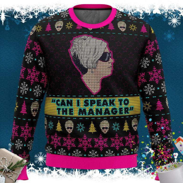 Karen Talks to Manager Meme Ugly Christmas Sweater