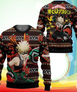Katsuki Ugly Christmas Sweater Anime My Hero Academia Xmas Gifts