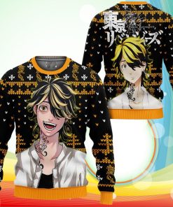 Kazutora Hanemiya Ugly Christmas Sweater Anime Tokyo Revengers Xmas Gifts