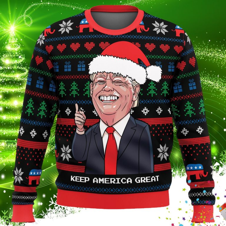Trump Keep America Great Ugly Christmas Sweater